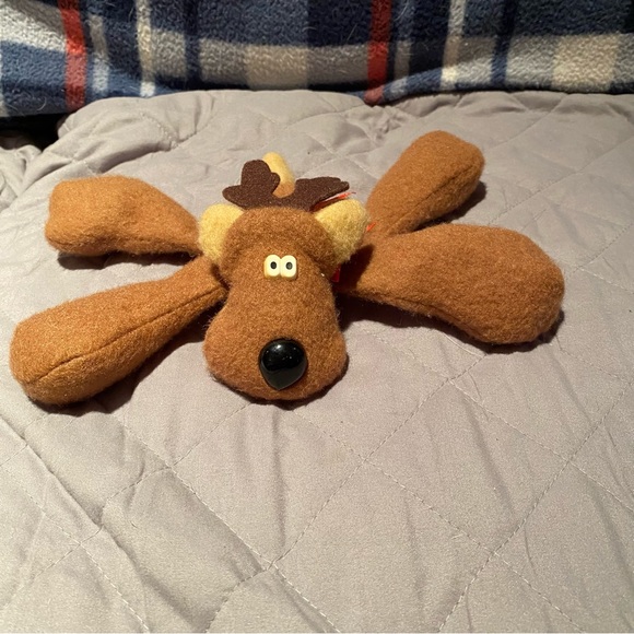 Vintage Hallmark Rodney Reindeer Stuffed Animal Plush Toy Puffalump StyleVintage - Picture 2 of 5